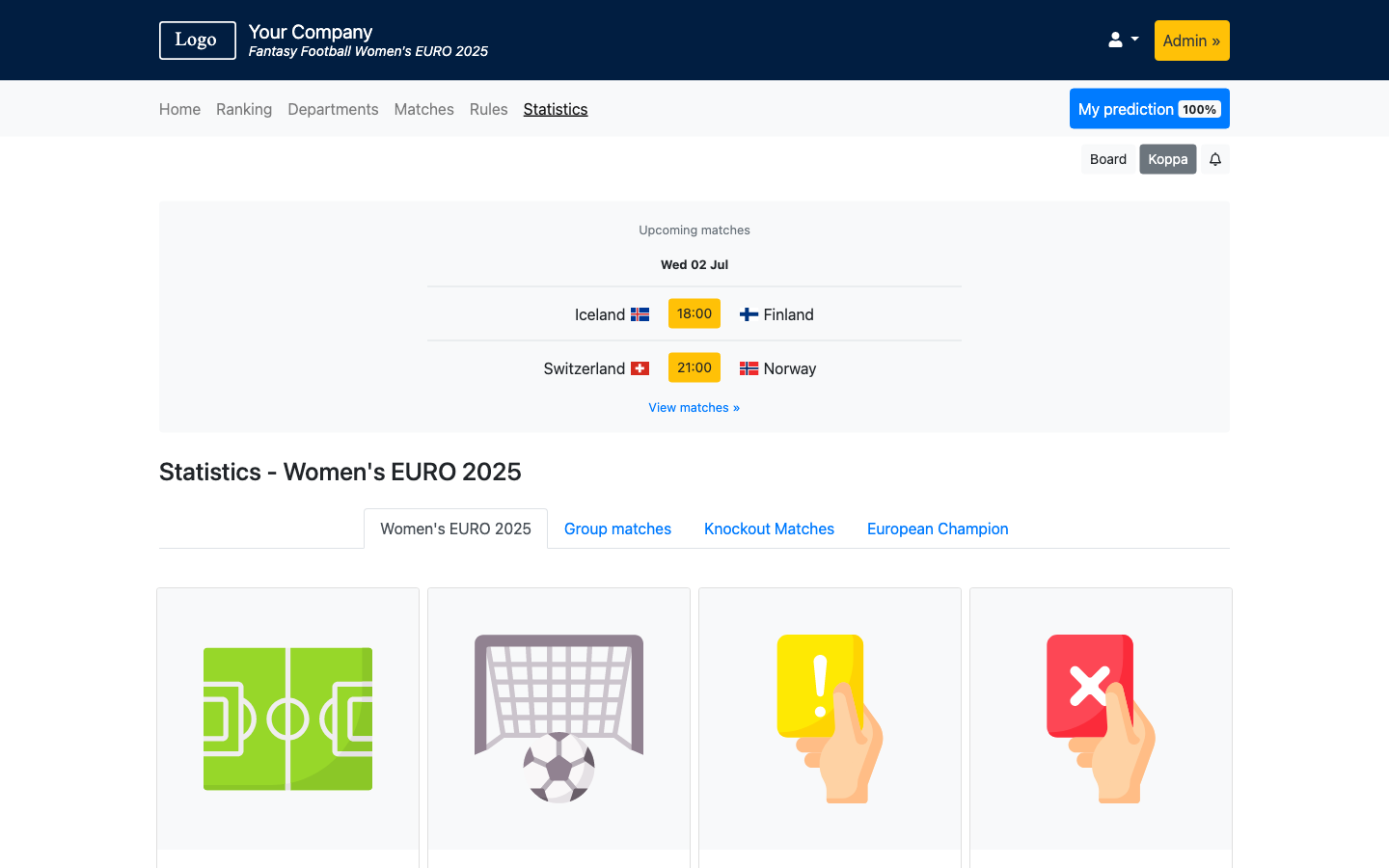 Fantasy Football Women's EURO 2025 Demo - World Cup 2026