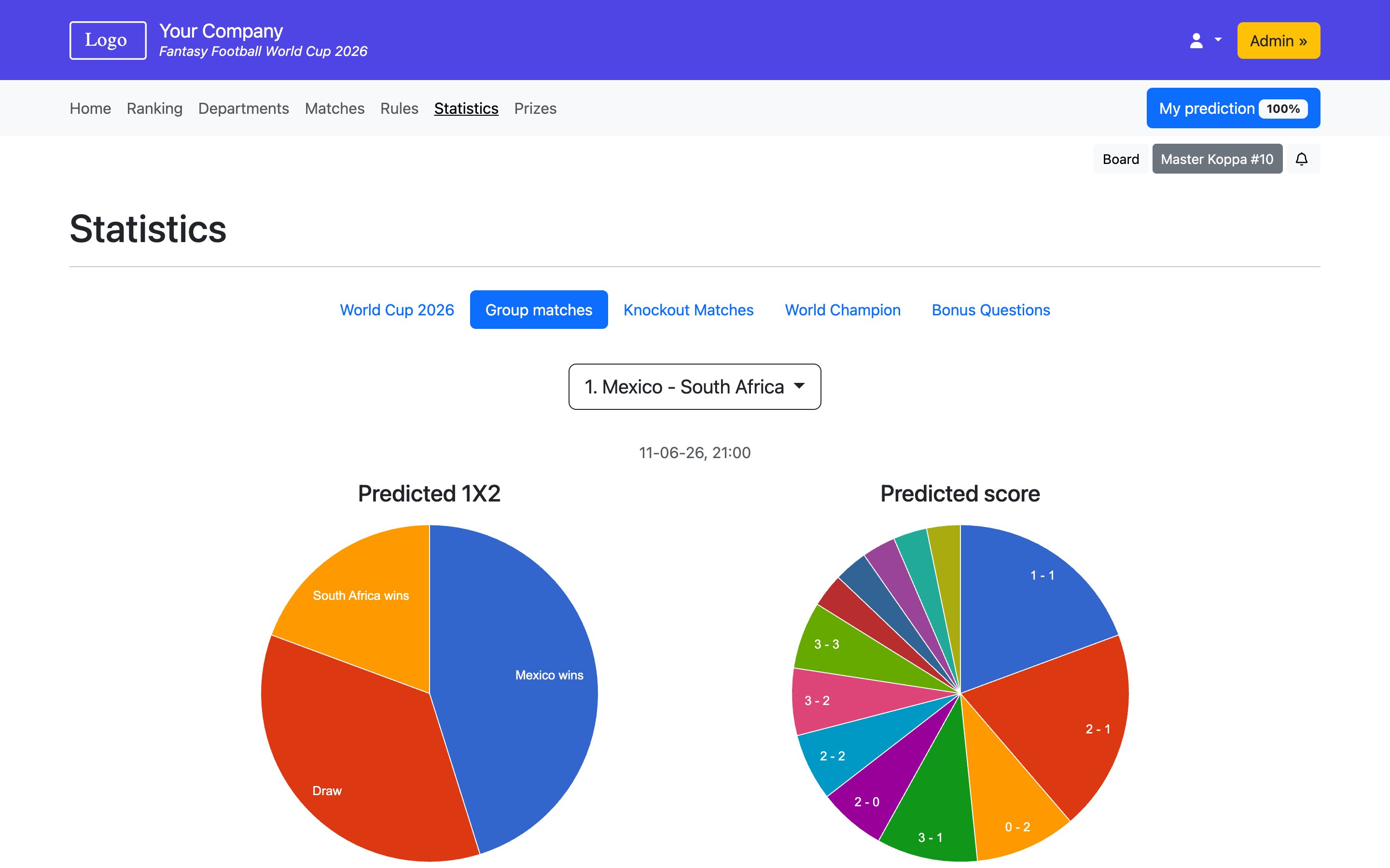 Fantasy Football Football Tournament 2026 Demo - Football Tournament 2026