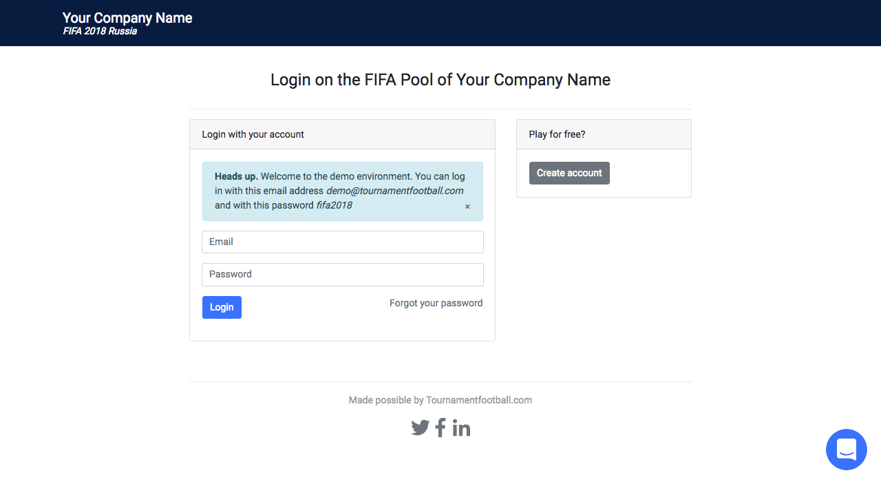 Fantasy Football Football Tournament 2018 - Football Tournament 2026