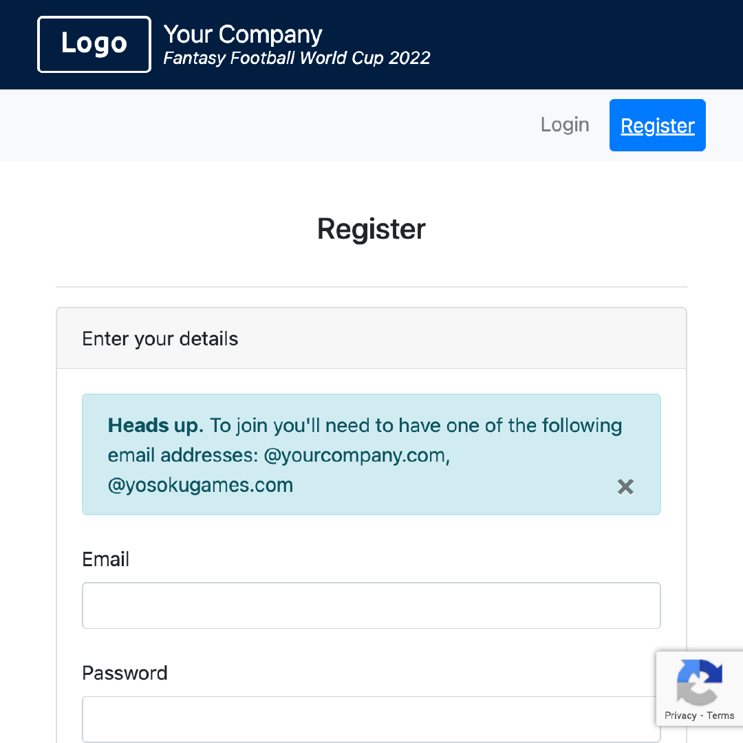 Exclusive Registration - Football Tournament 2026