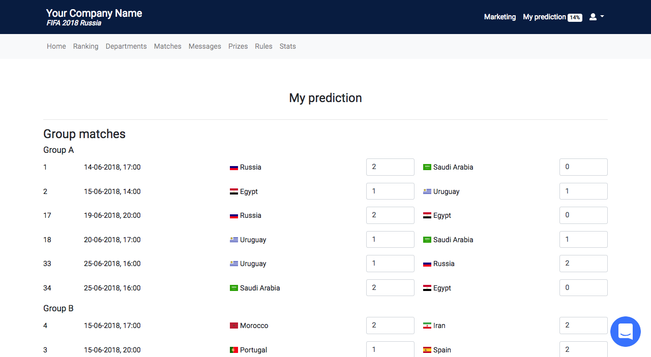 Fantasy Football World Cup 2018 - EURO 2024